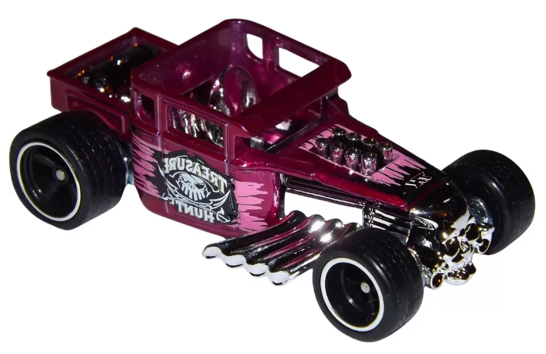 Foto da miniatura Hot Wheels Bone Shaker (STH) na cor Rosa